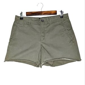 Banana Republic Women's Green Khaki Casual Chino Summer Shorts Size 6